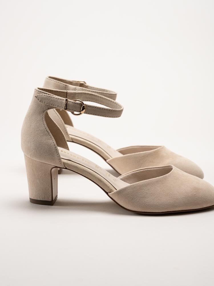 Tamaris - Beige pumps i mocka