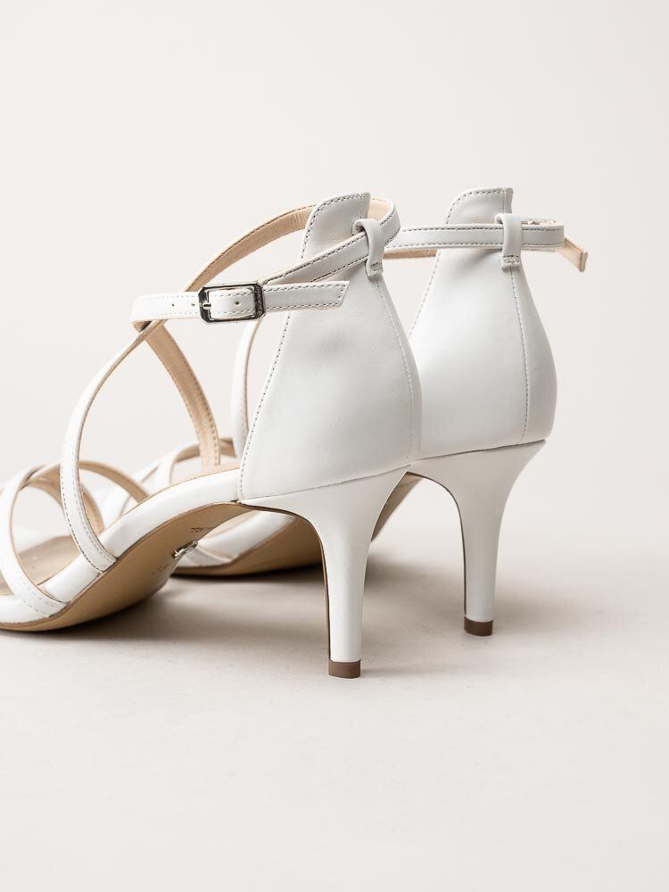 Tamaris - Vita sandaletter i skinnimitation