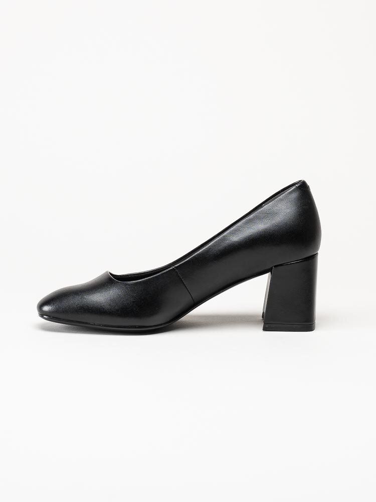 Tamaris - Svarta pumps i skinn