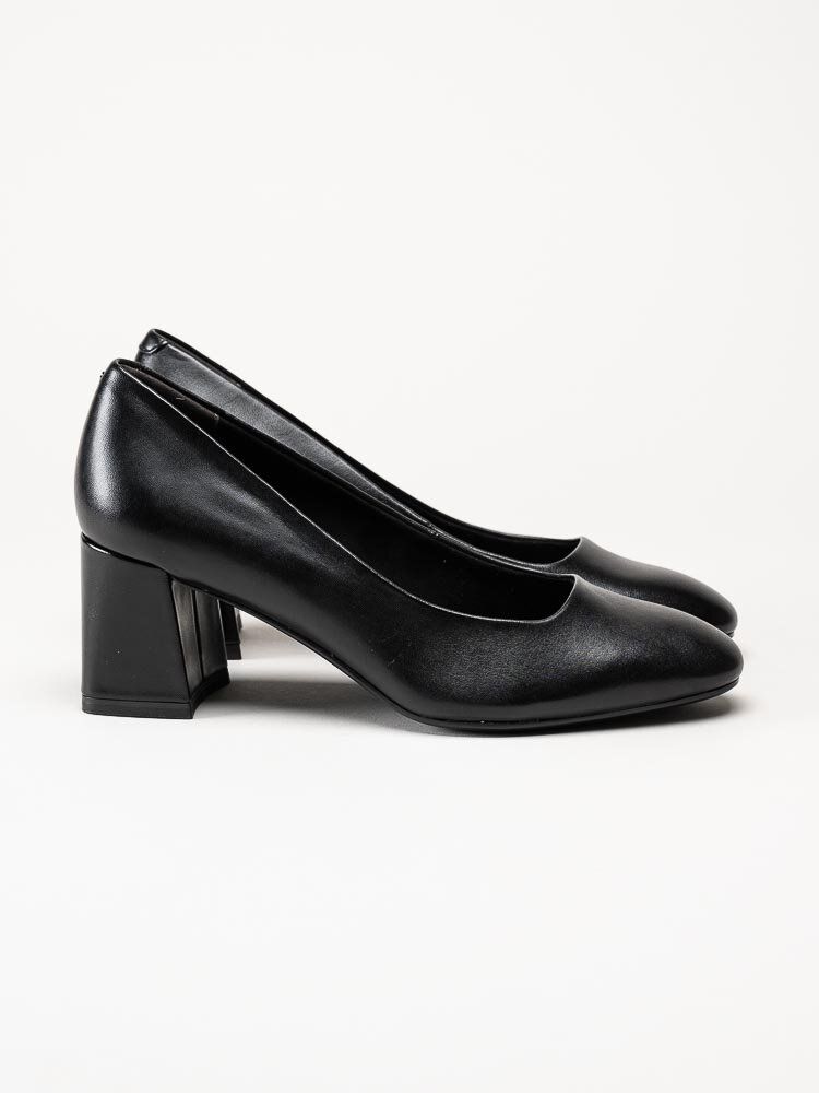 Tamaris - Svarta pumps i skinn