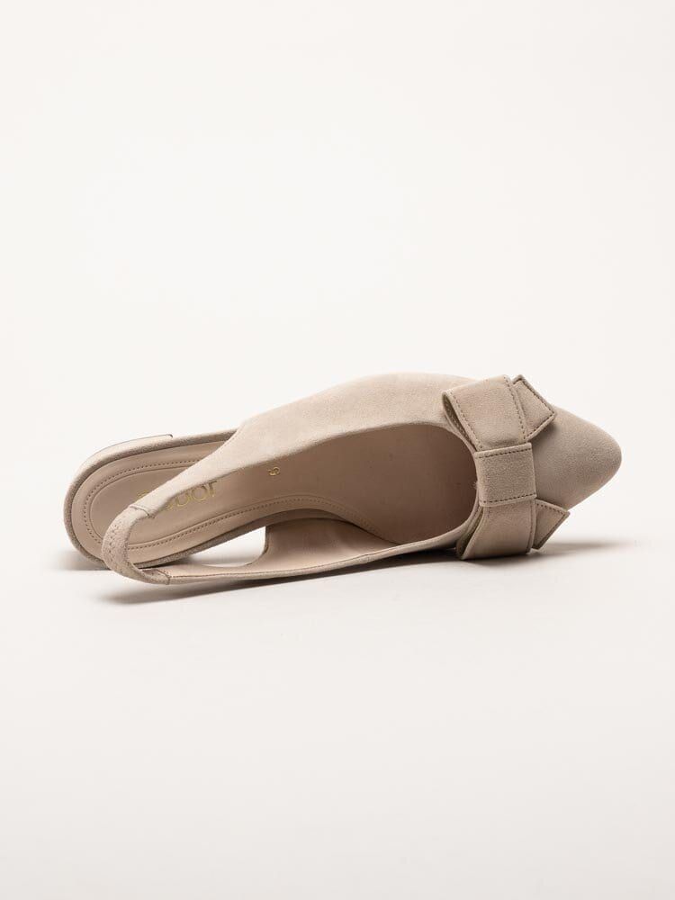 Gabor - Beige slingback pumps i mocka