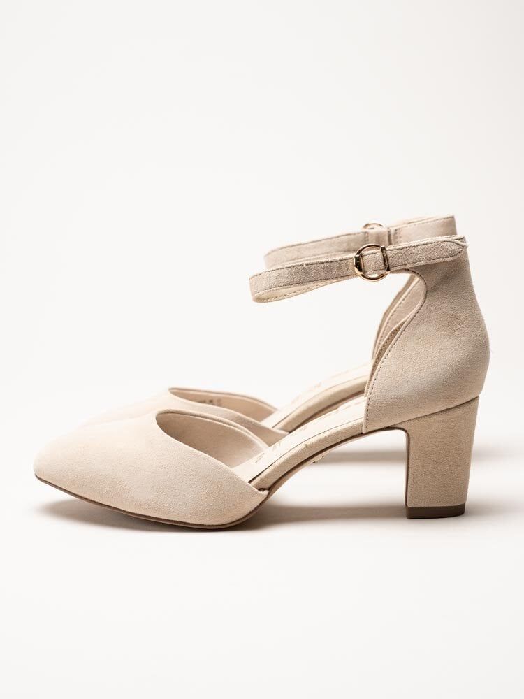 Tamaris - Beige pumps i mocka
