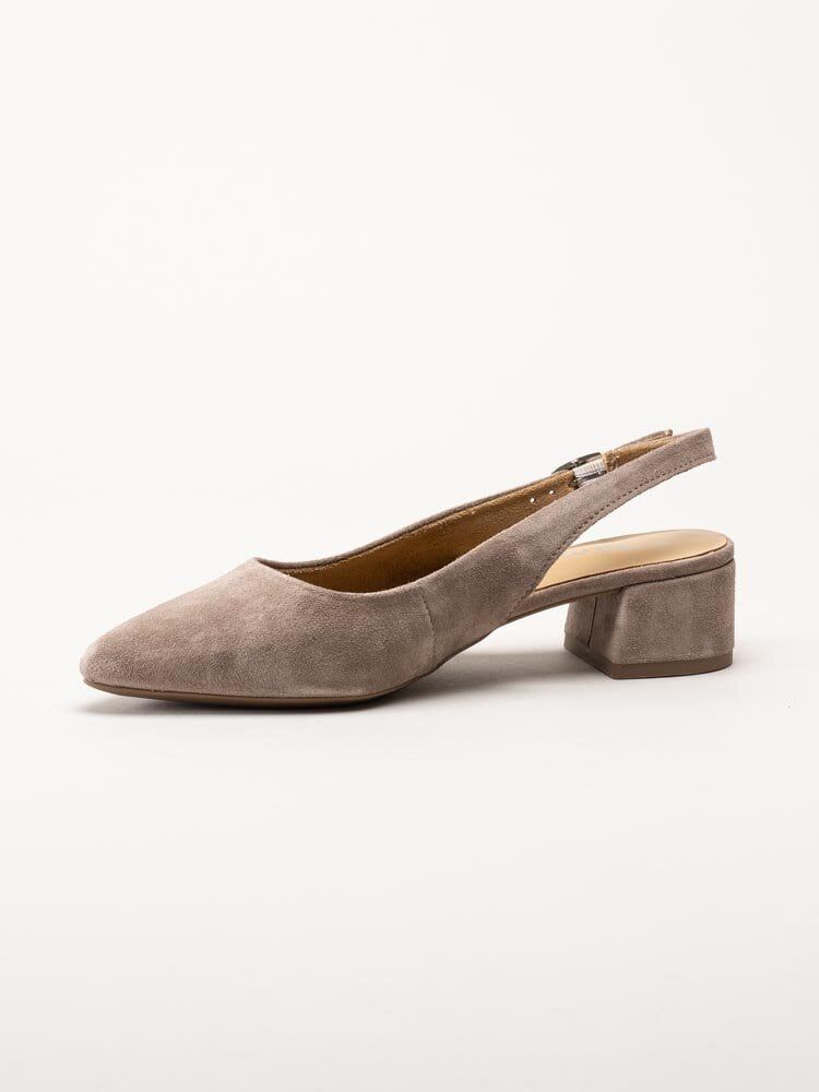 Tamaris - Beige slingback pumps i mocka