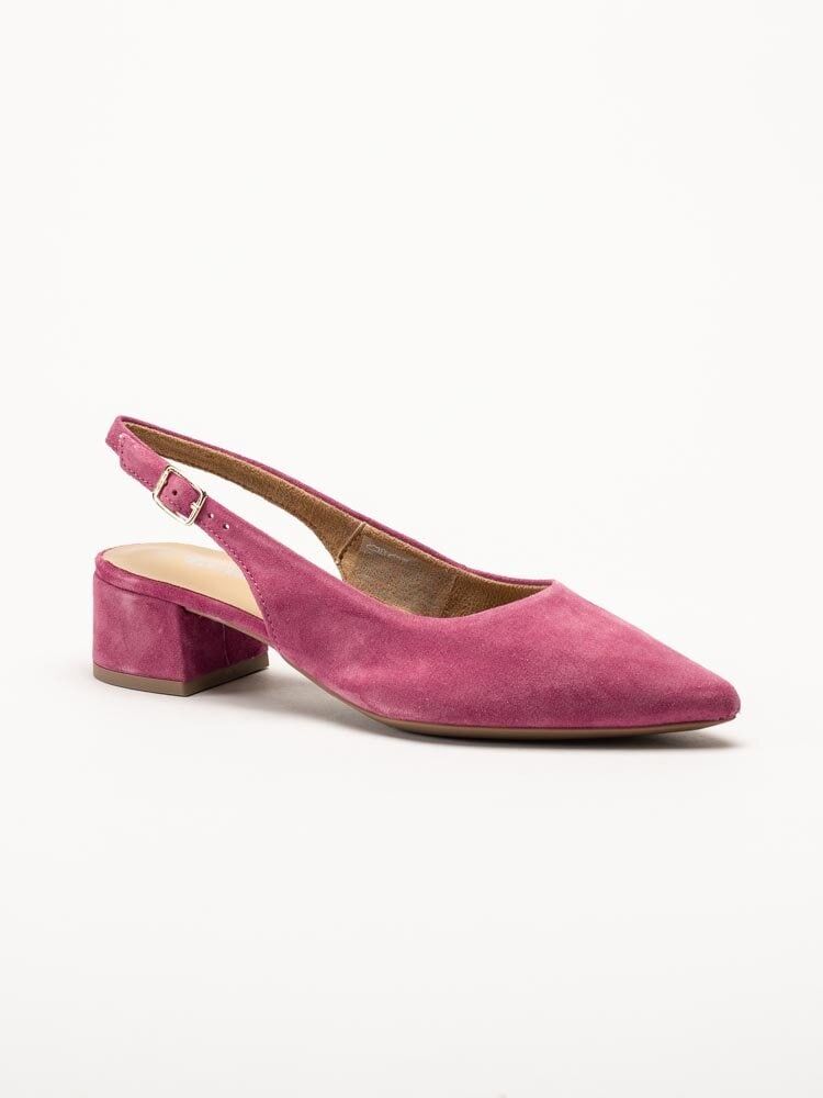 Tamaris - Rosa slingback pumps i mocka