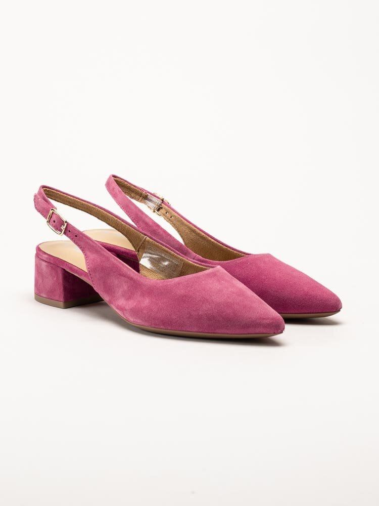 Tamaris - Rosa slingback pumps i mocka