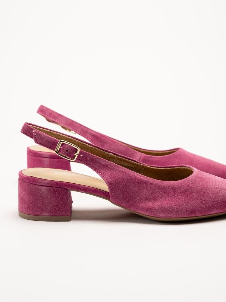 Tamaris - Rosa slingback pumps i mocka
