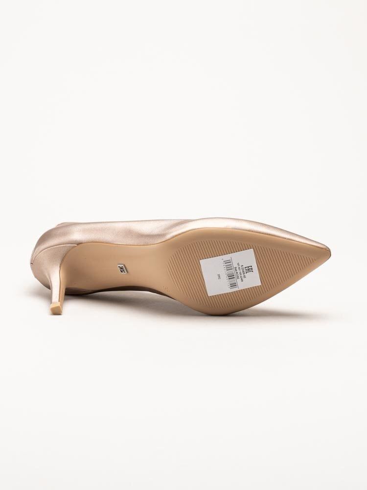 S.Oliver - Ljusrosa pumps med guldskimmer
