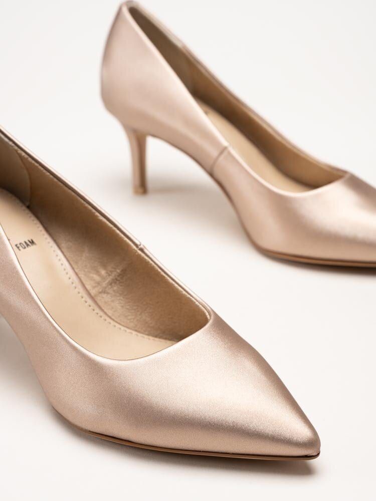 S.Oliver - Ljusrosa pumps med guldskimmer