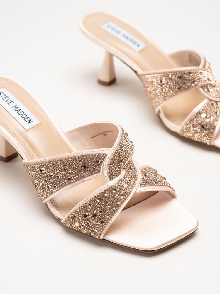 Steve Madden - Roséguldfärgade slip in sandaletter