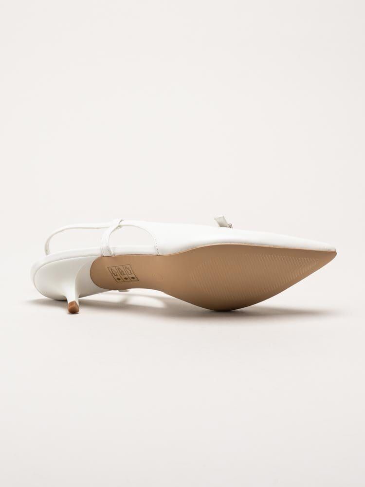 Duffy - Pomezia - Vita slingback pumps med taxklack