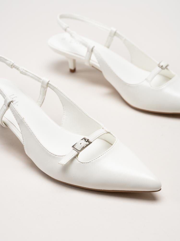 Duffy - Pomezia - Vita slingback pumps med taxklack