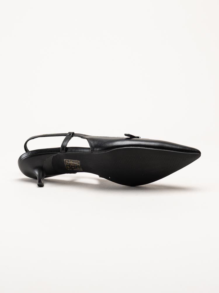 Duffy - Pomezia - Svarta slingback pumps med taxklack