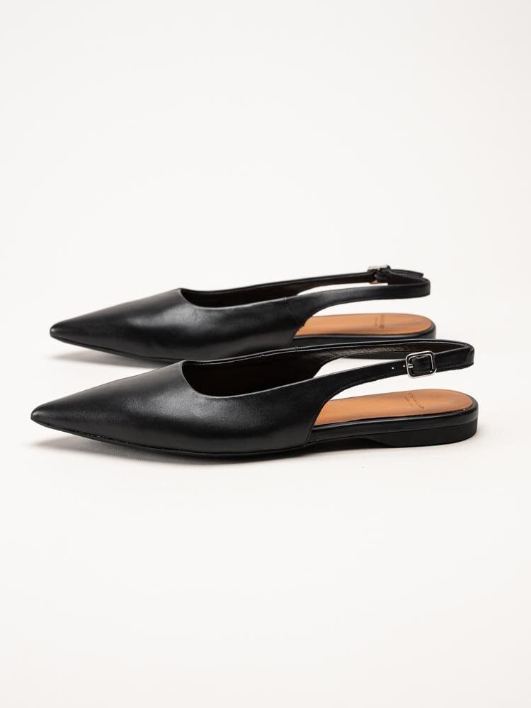 Vagabond - Hermine - Svarta slingback pumps i skinn