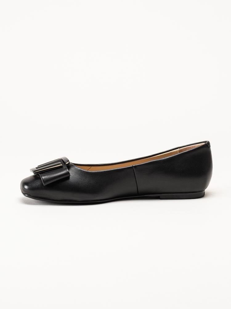 Novita - Manarola - Svarta ballerina i skinn