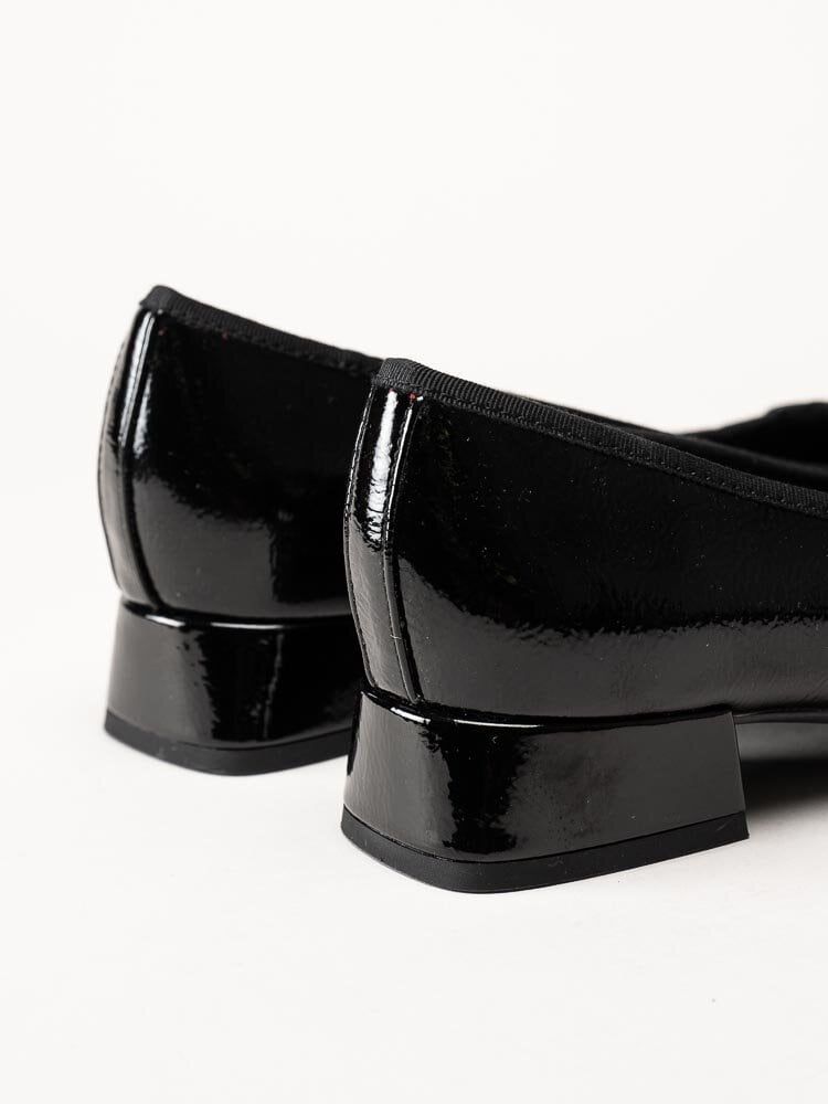 Marco Tozzi - Svarta ballerina pumps i lack