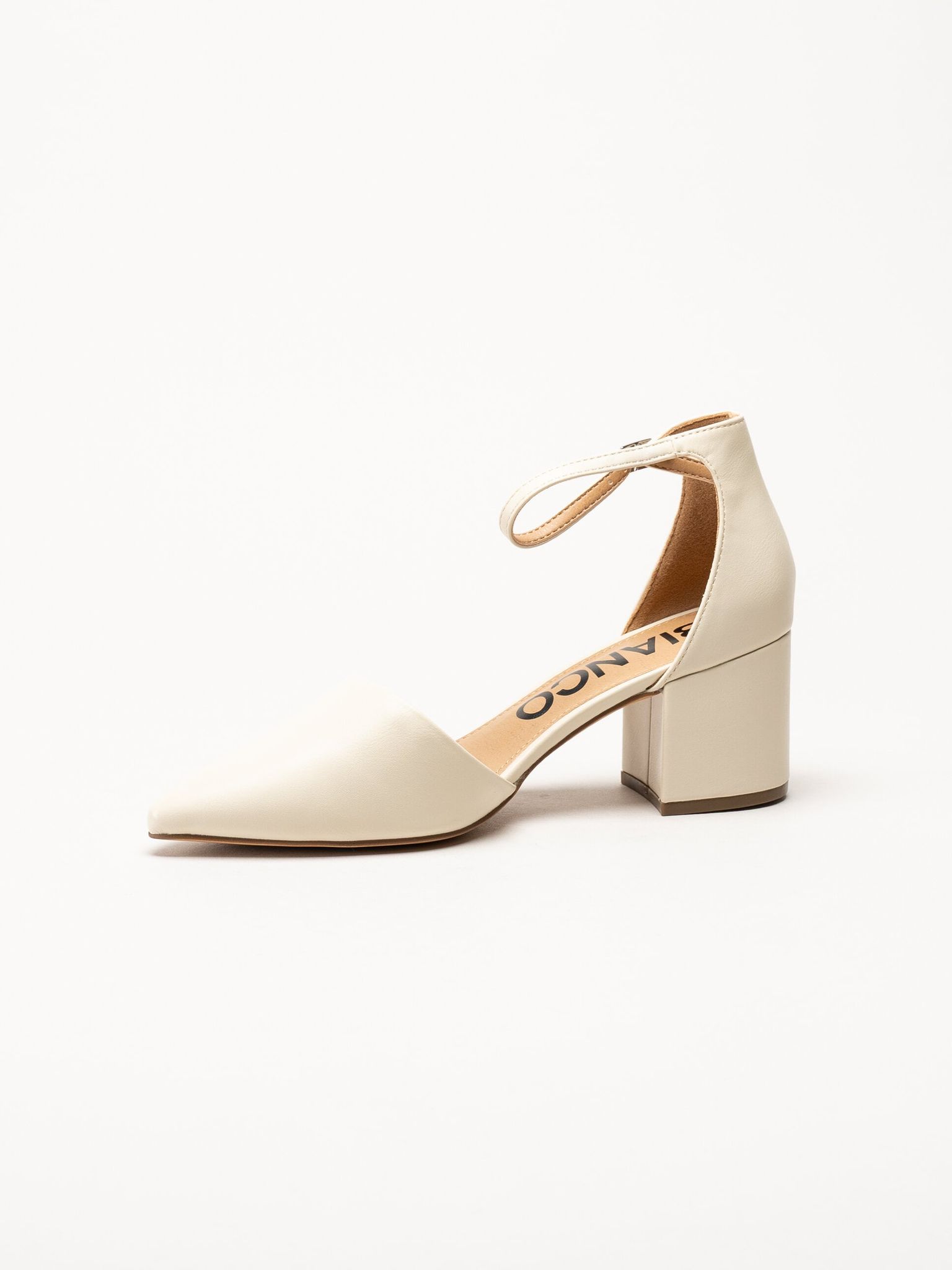 Bianco - Biadevived - Offwhite pumps i skinnimitation