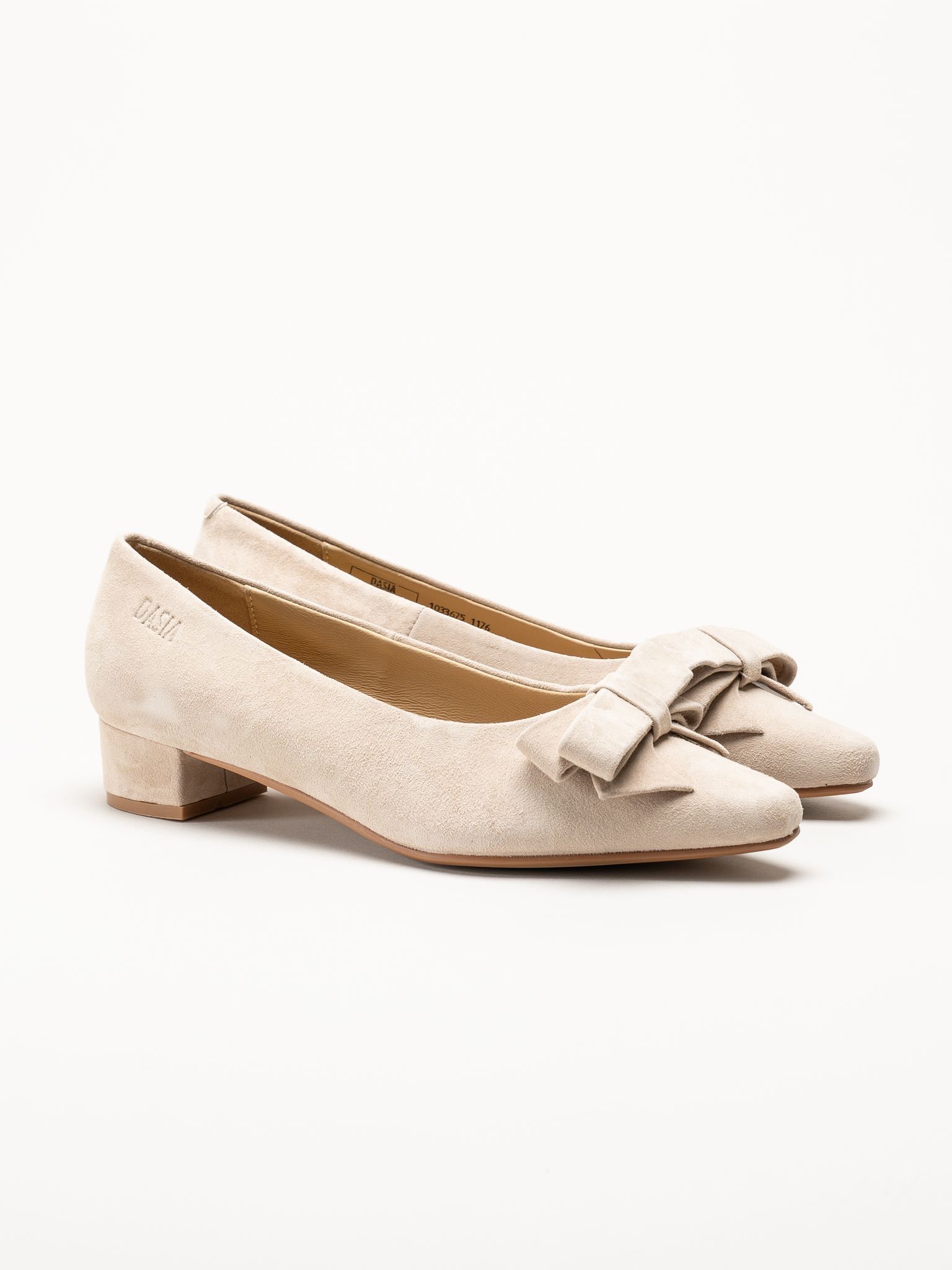 Dasia - Verbena - Beige pumps i mocka