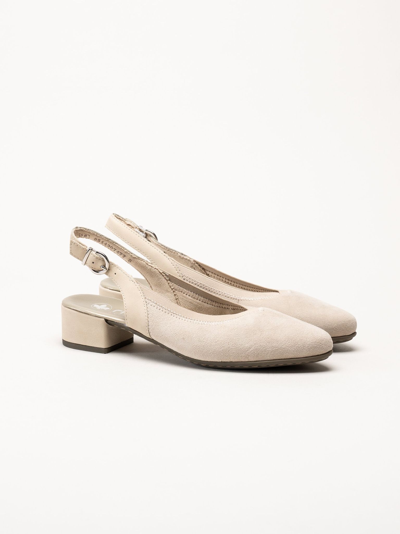 Rieker - Beige slingback pumps