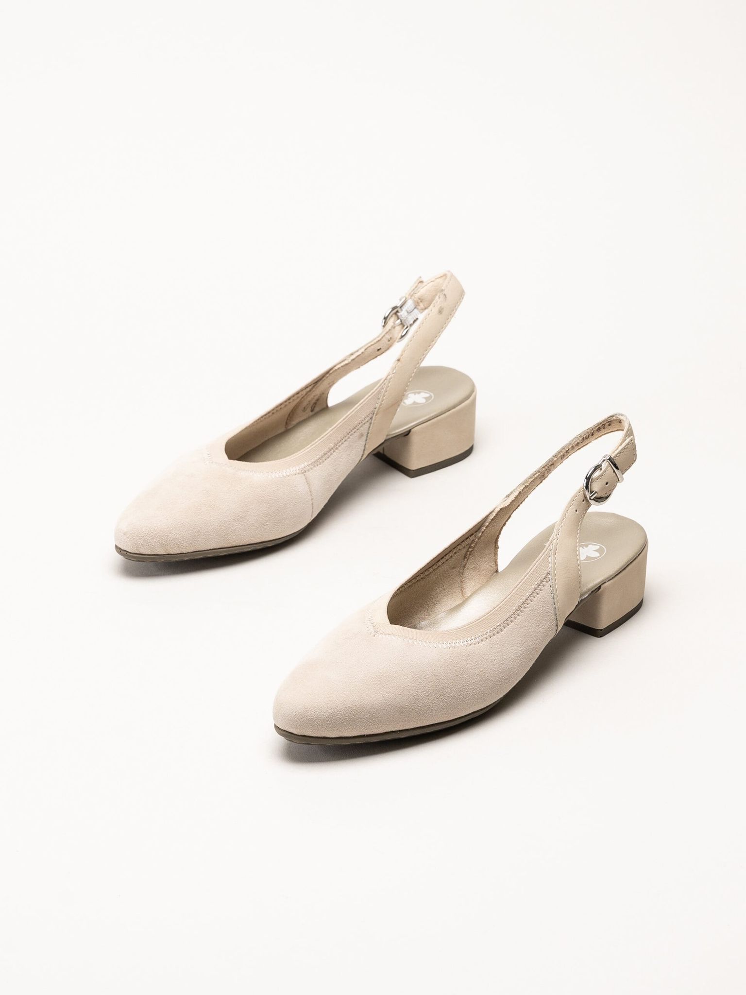 Rieker - Beige slingback pumps