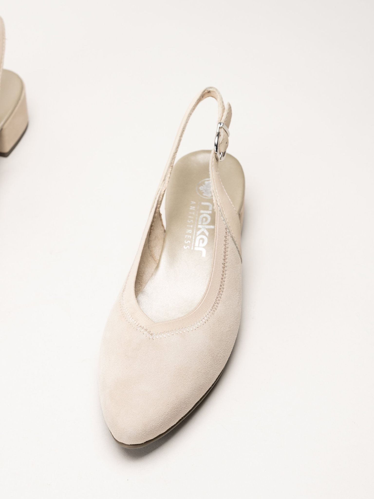 Rieker - Beige slingback pumps