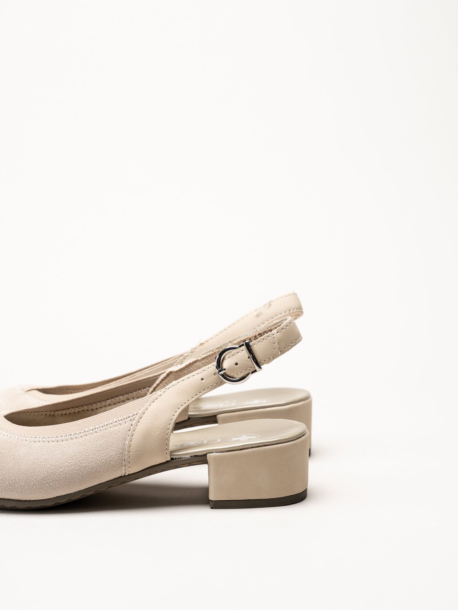 Rieker - Beige slingback pumps