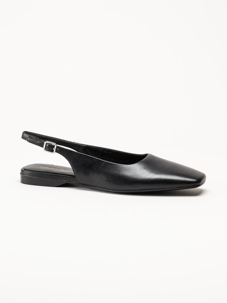 Vagabond - Delia - Svarta slingbacks i skinn