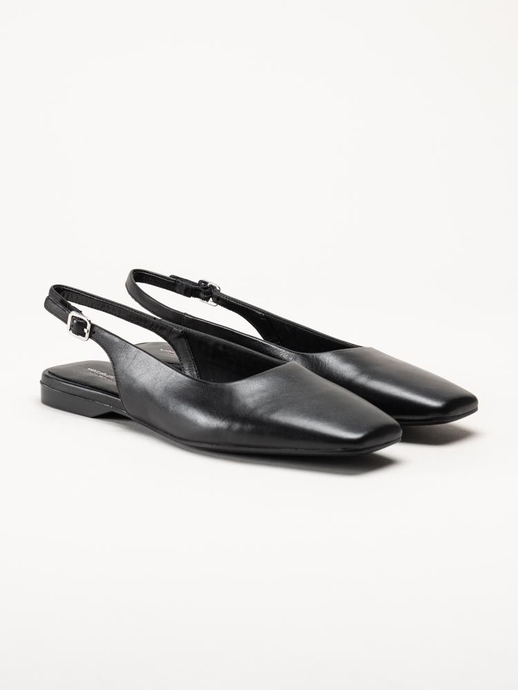 Vagabond - Delia - Svarta slingbacks i skinn