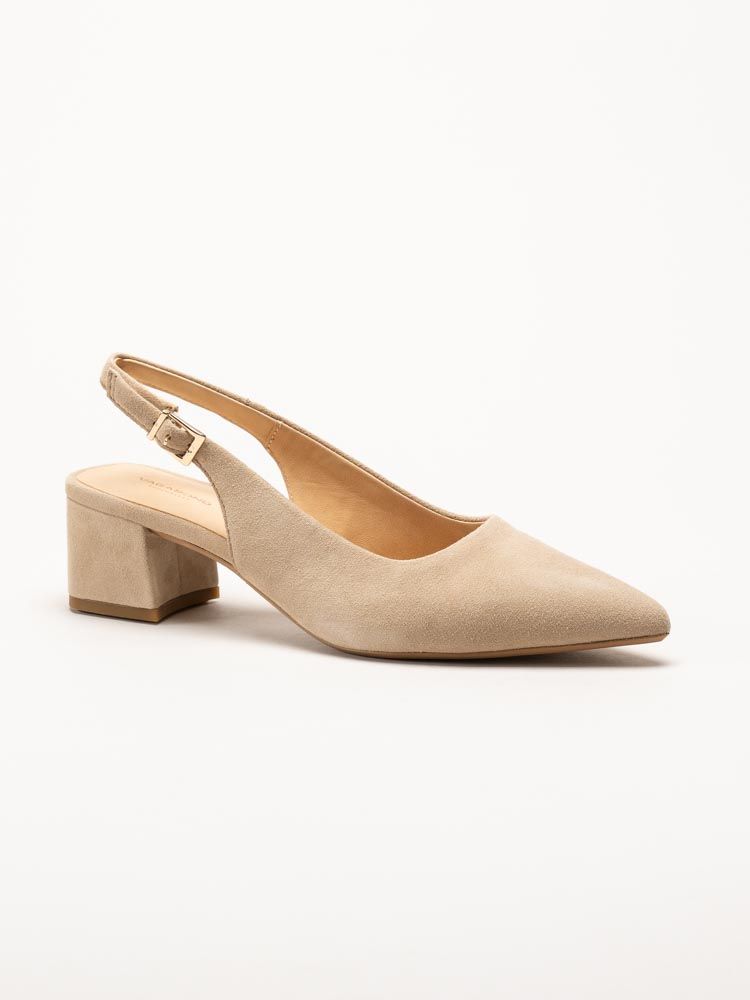 Vagabond - Marta - Beige slingback pumps i mocka
