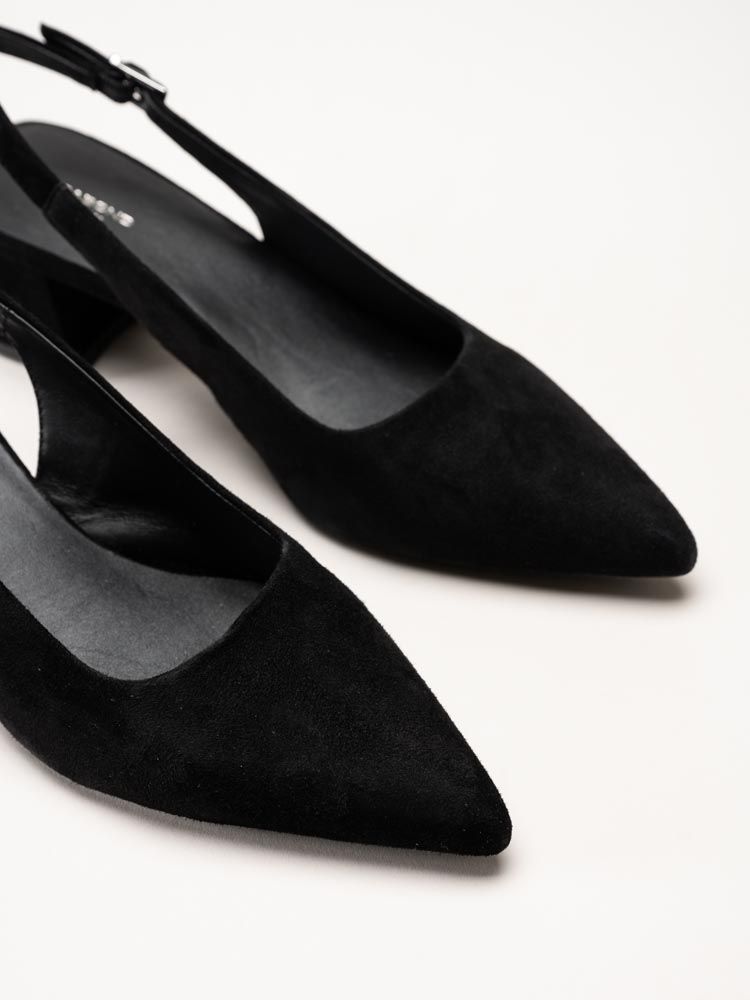 Vagabond - Marta - Svarta slingback pumps i mocka