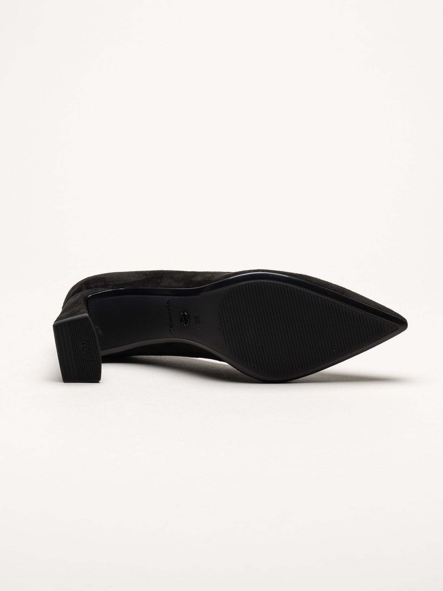 Tamaris - Svarta pumps i mockaimitation