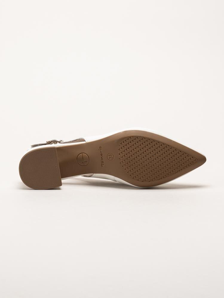 Tamaris - Vita slingback pumps i skinn