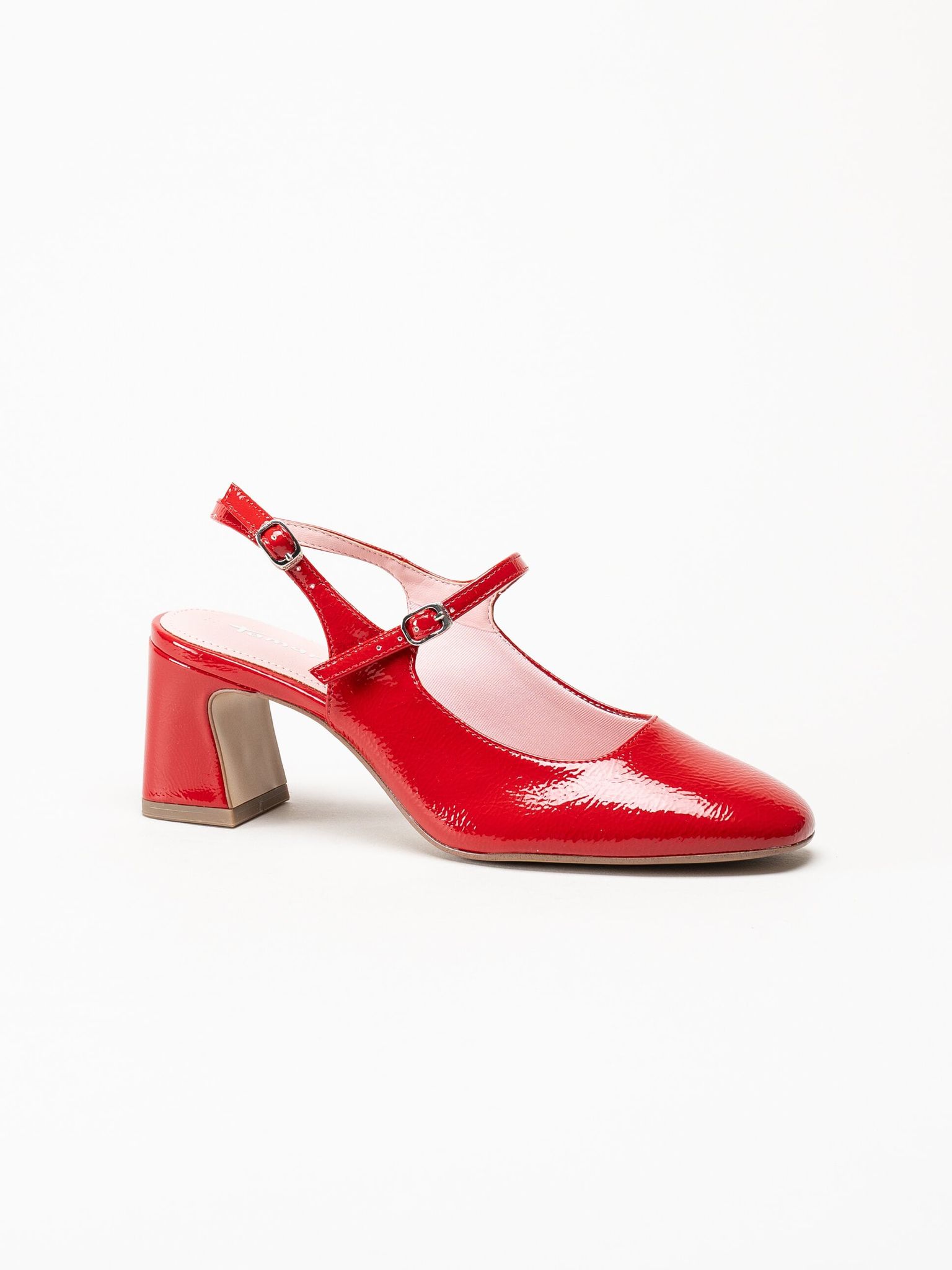 Tamaris - Röda slingback pumps