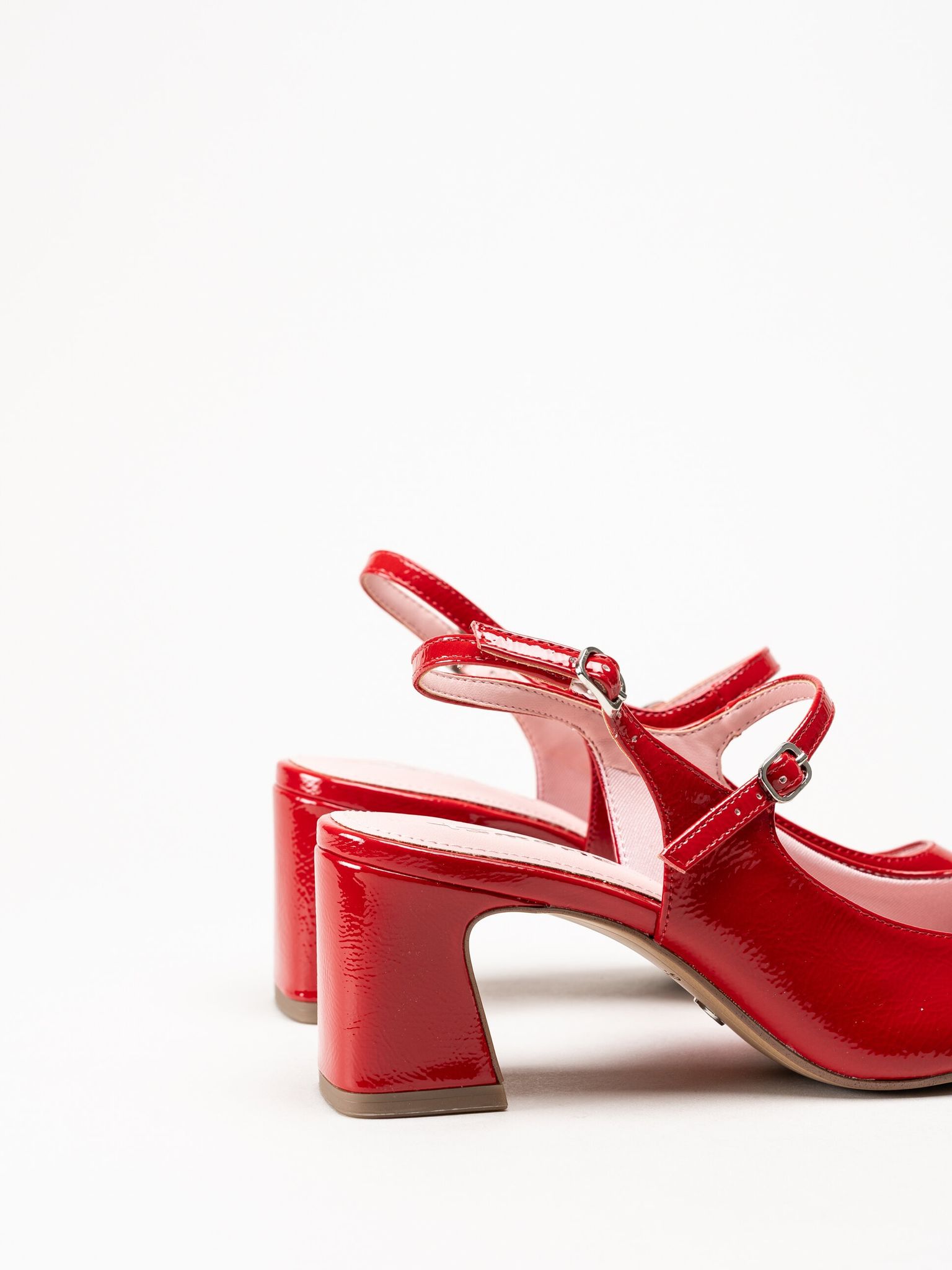 Tamaris - Röda slingback pumps