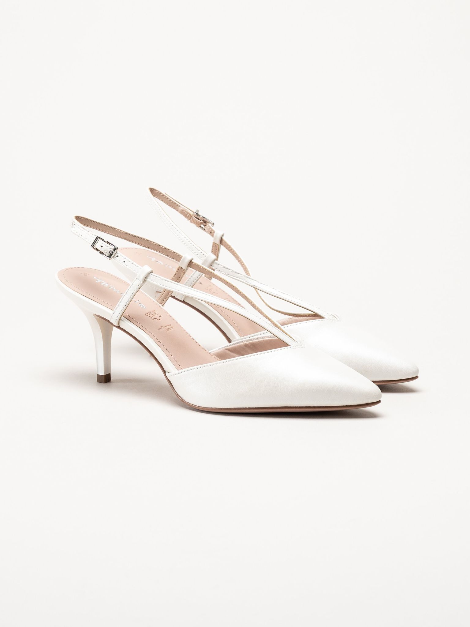 Tamaris - Vita slingback pumps i skinn
