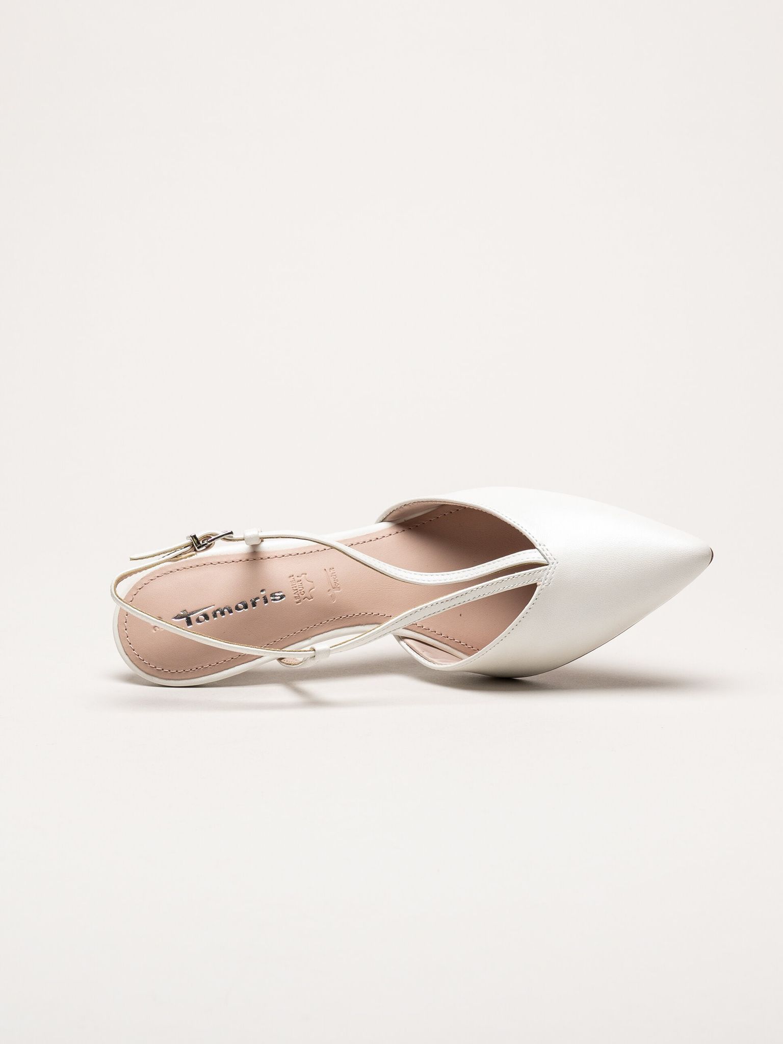 Tamaris - Vita slingback pumps i skinn