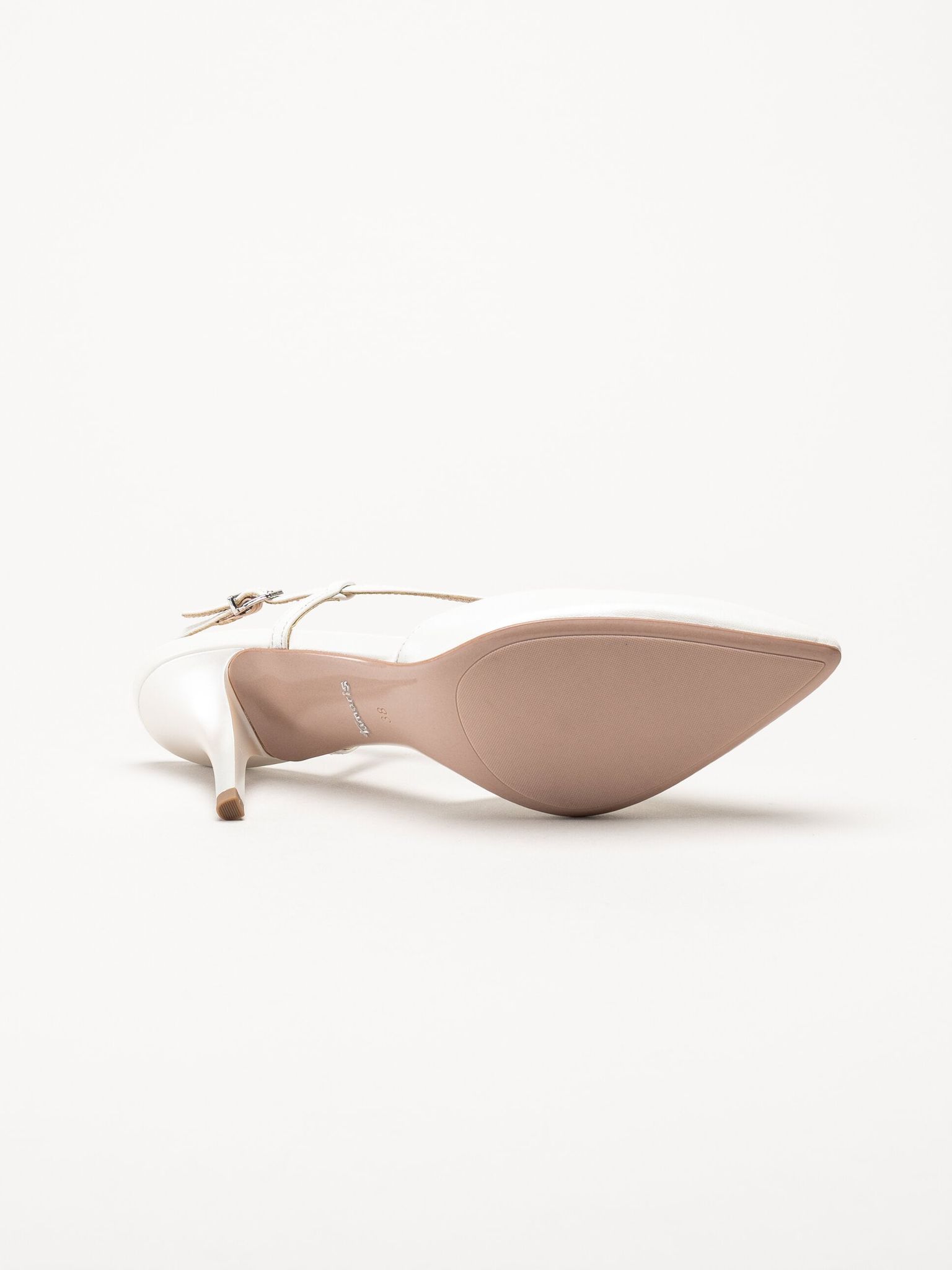 Tamaris - Vita slingback pumps i skinn