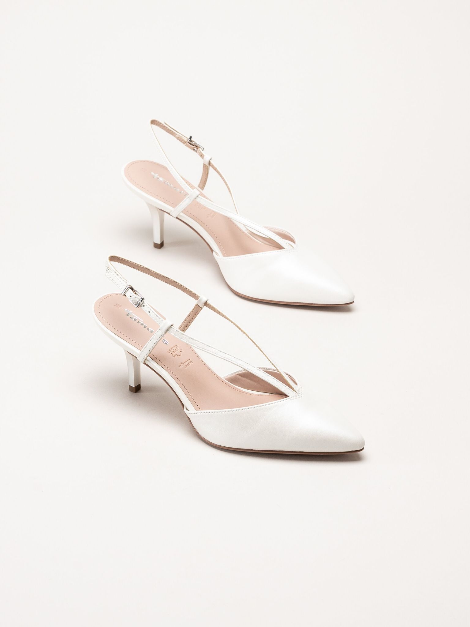 Tamaris - Vita slingback pumps i skinn