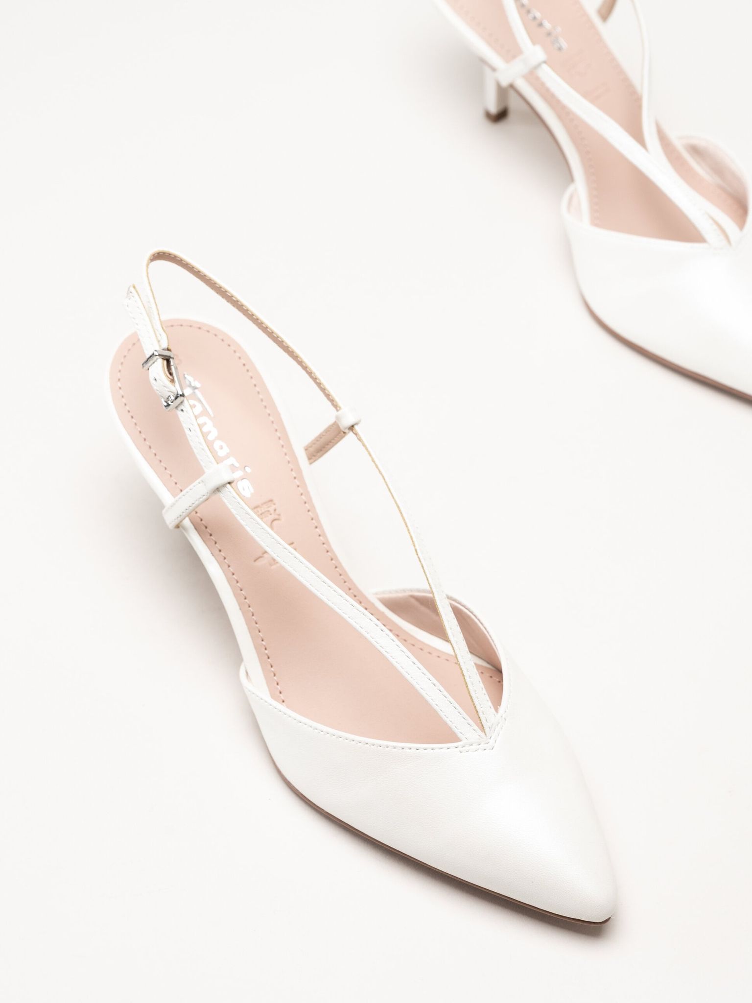 Tamaris - Vita slingback pumps i skinn