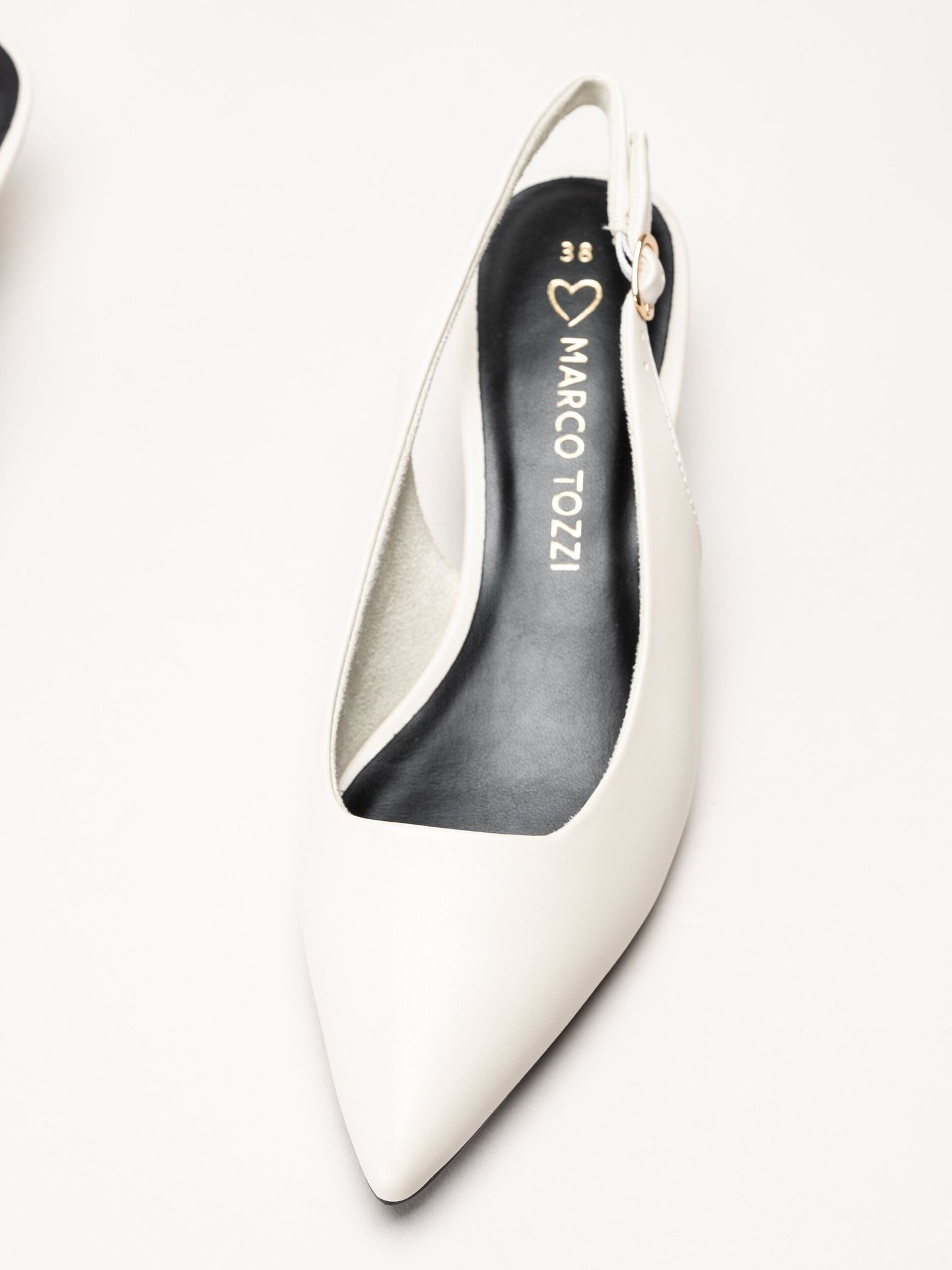 Marco Tozzi - Offwhite slingback pumps