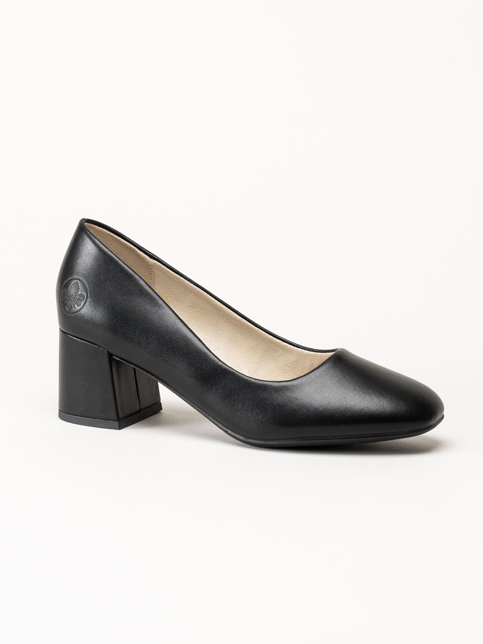Rieker - Svarta skinnpumps