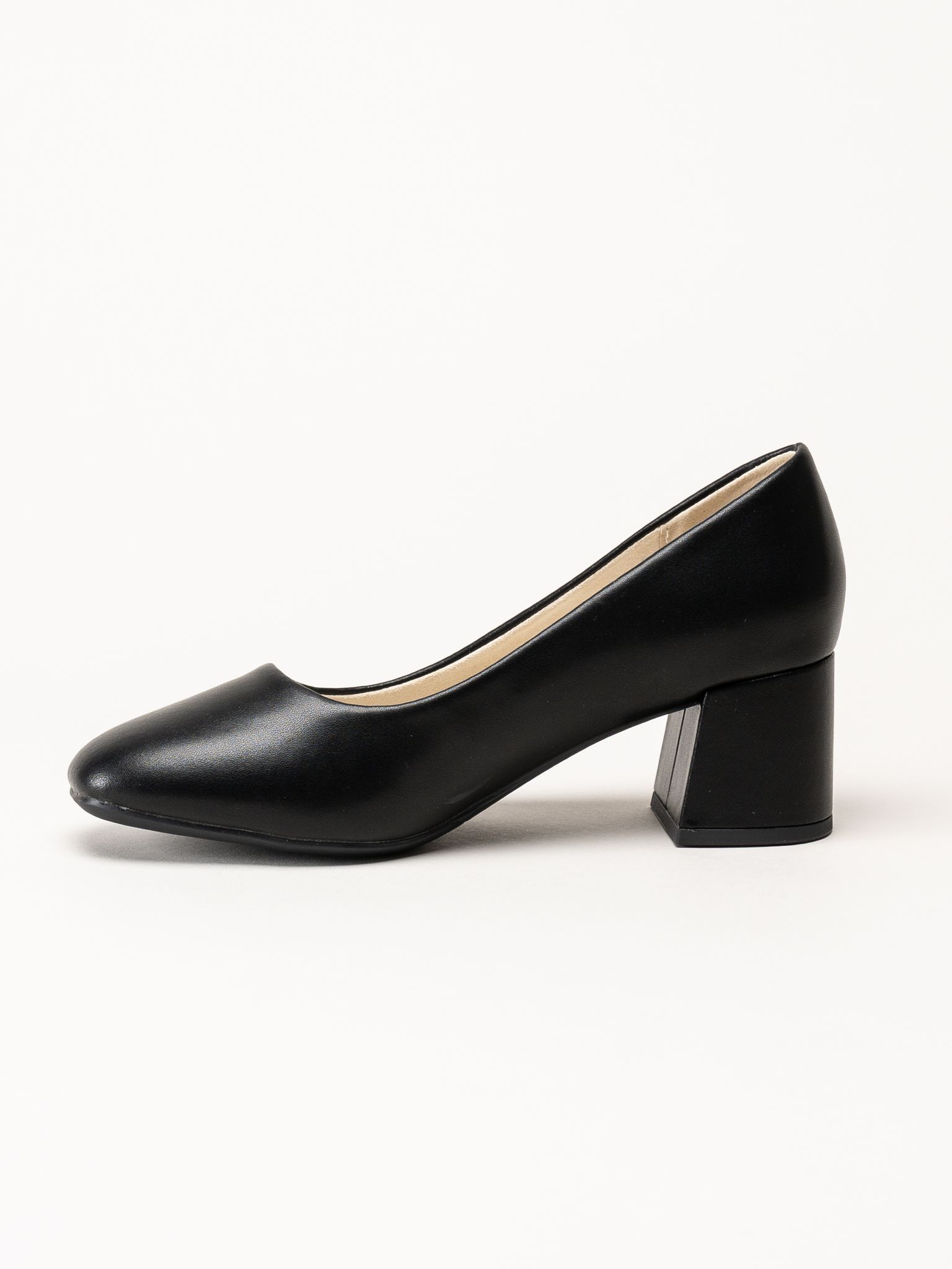 Rieker - Svarta skinnpumps