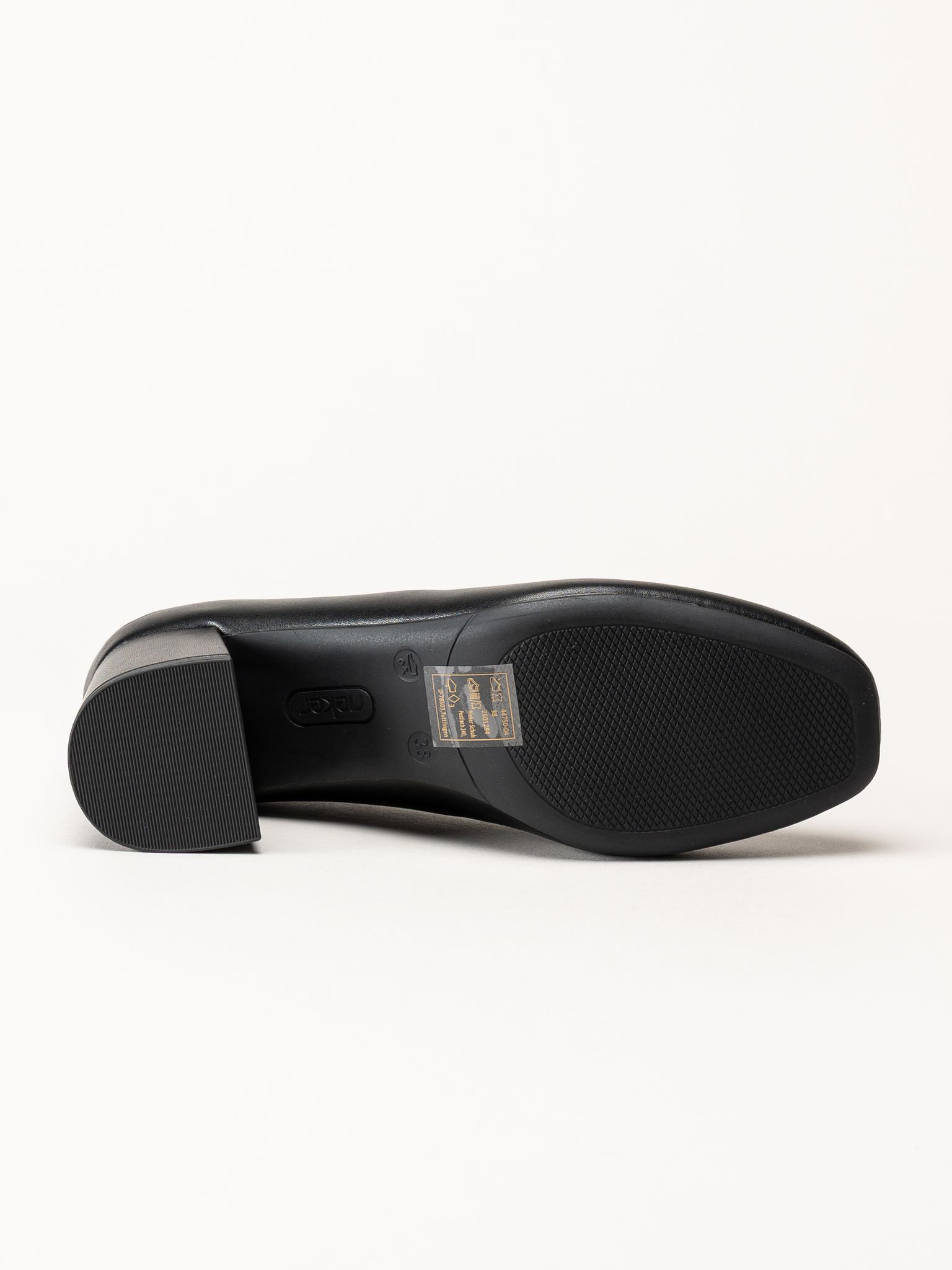 Rieker - Svarta skinnpumps