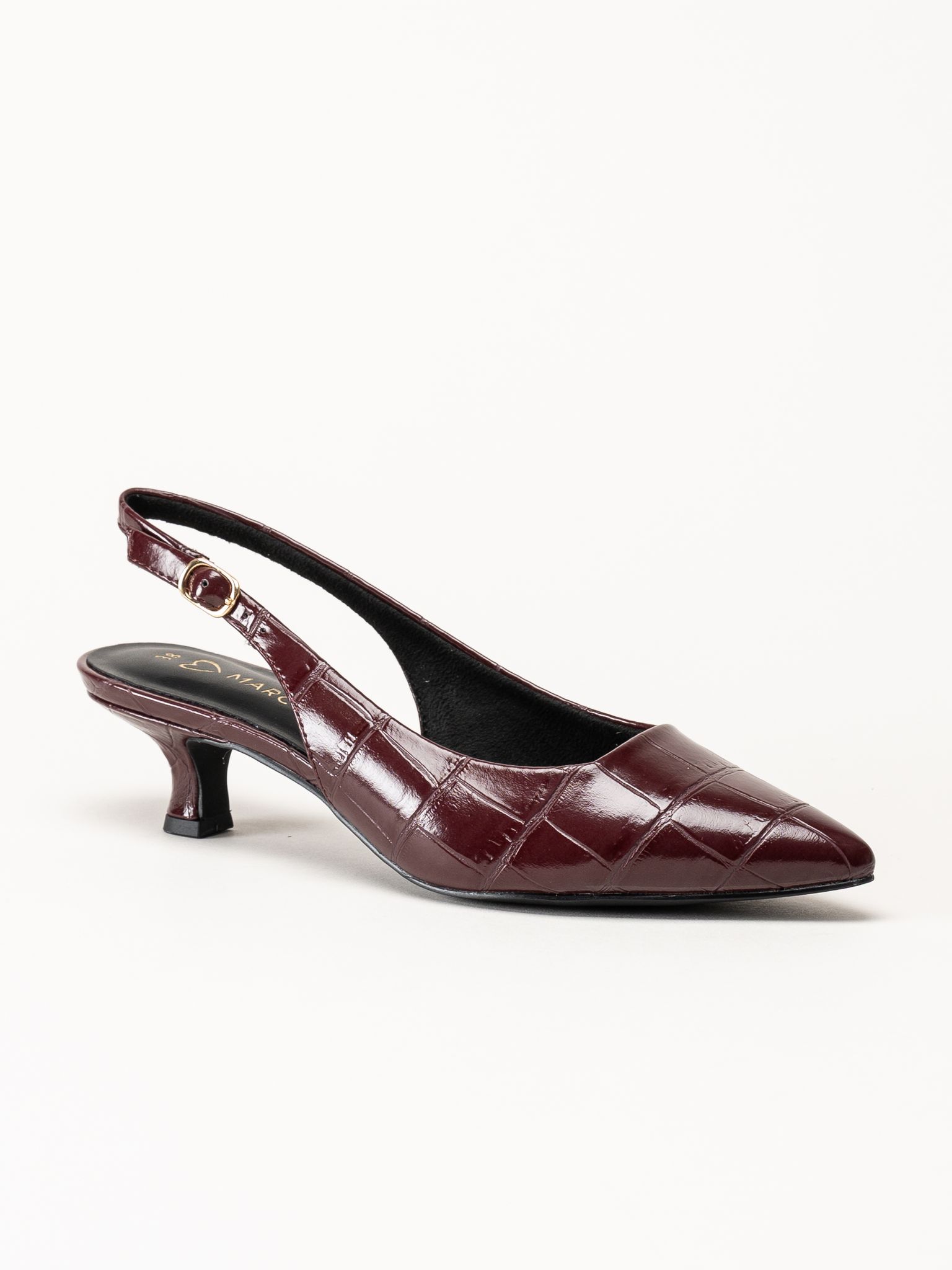 Marco Tozzi - Vinröda slingback pumps