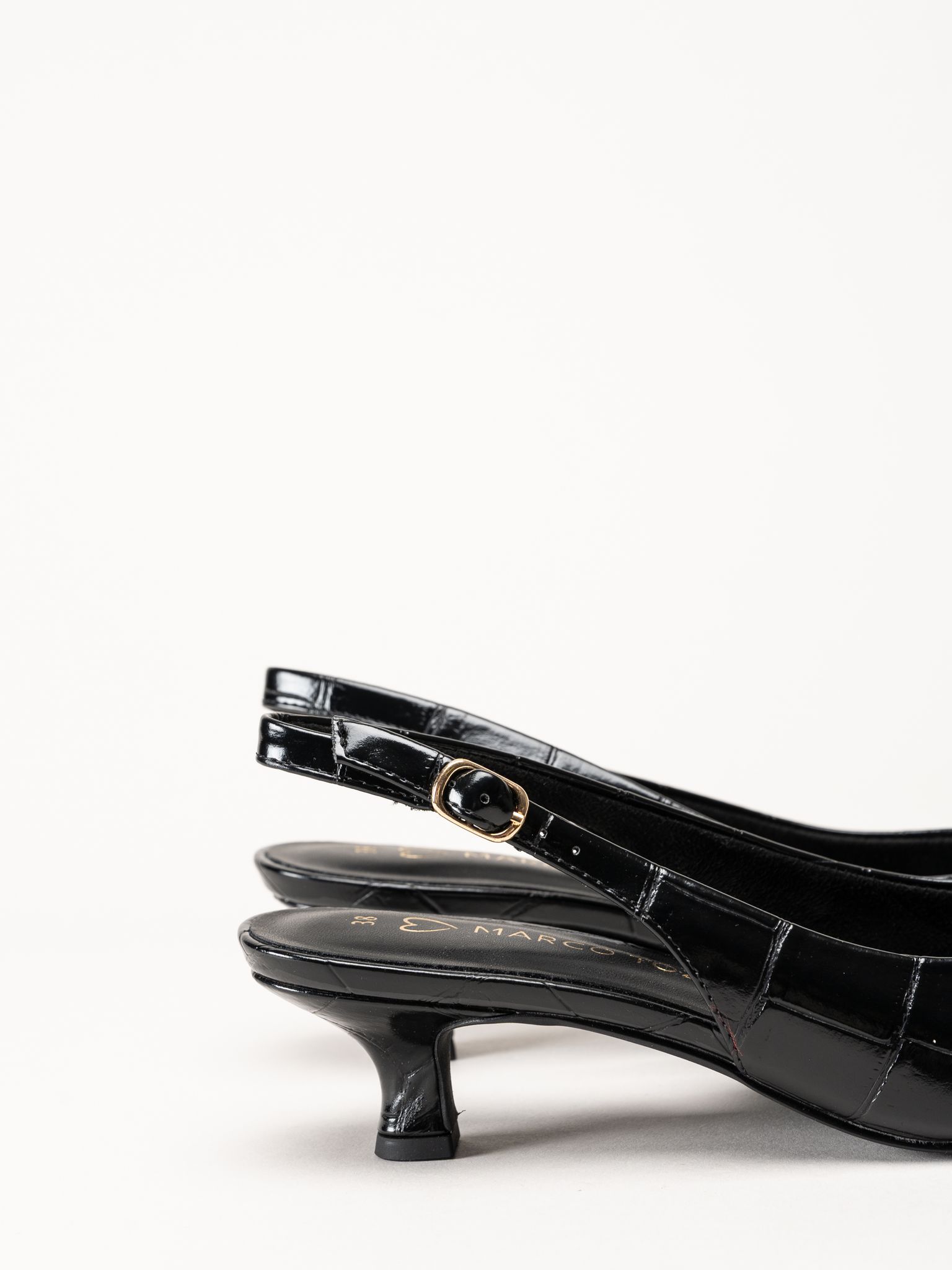 Marco Tozzi - Svarta slingback pumps