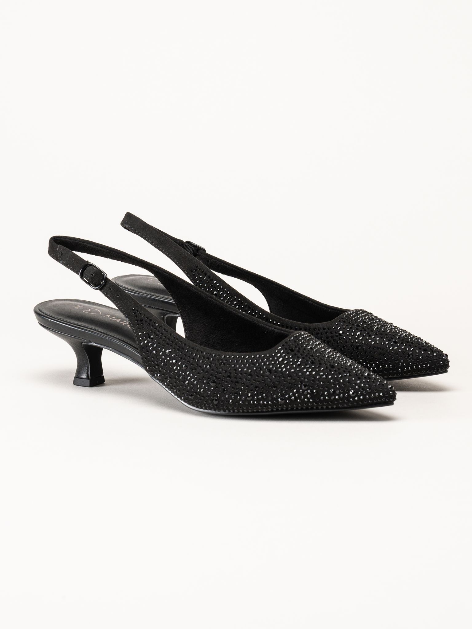 Marco Tozzi - Svarta slingback pumps