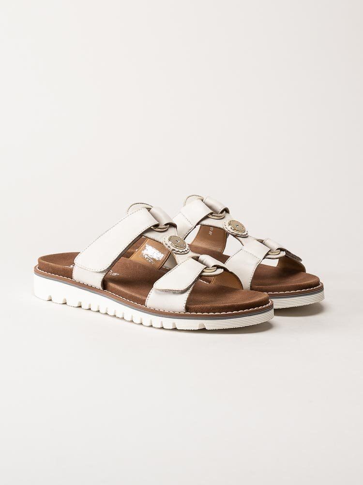 Ara - Kent - Off white slip in sandaler i skinn