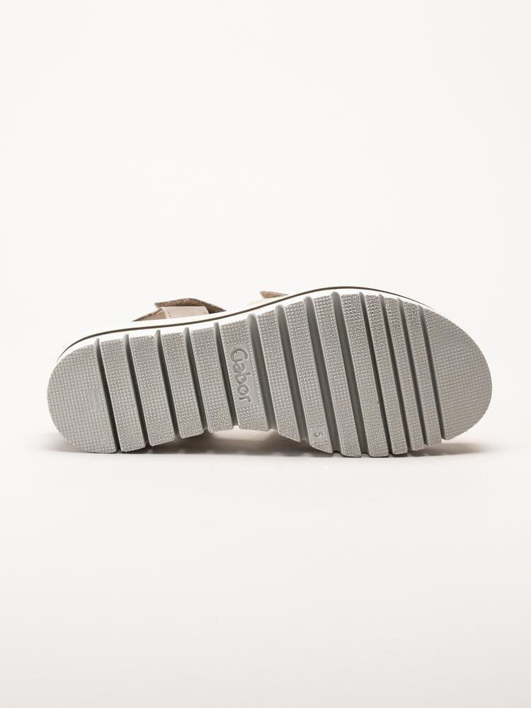 Gabor - Beige platåsandaler