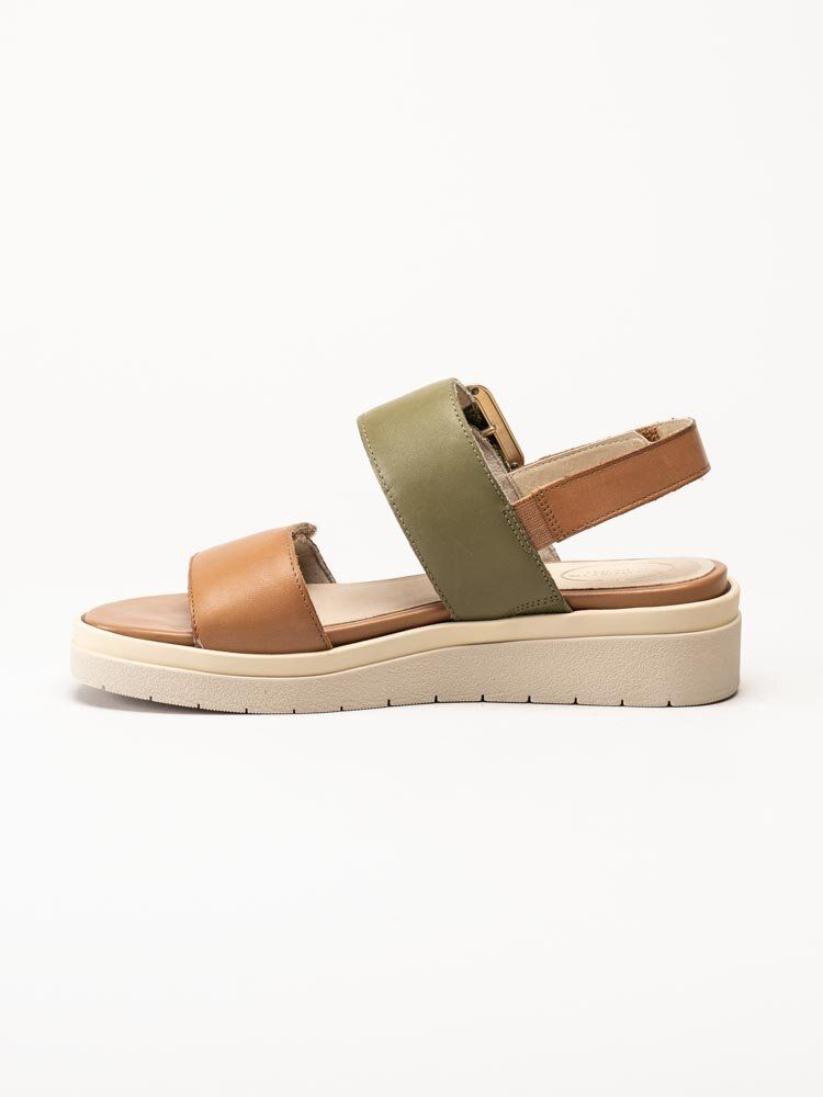 Tamaris Wide - Bruna sandaler i skinn