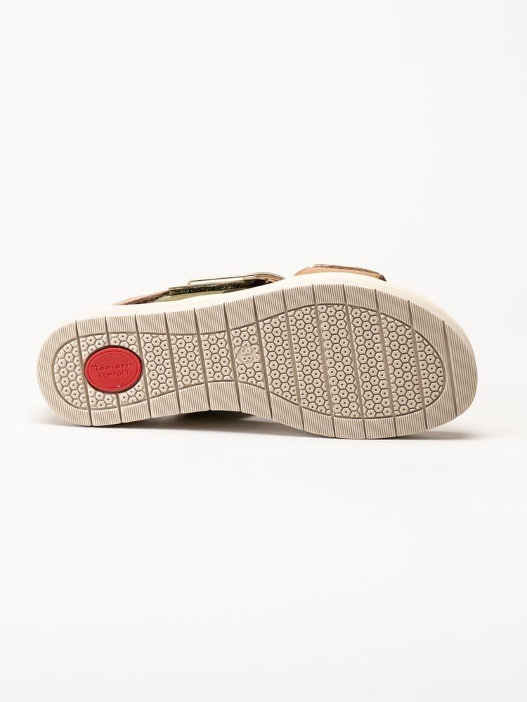 Tamaris Wide - Bruna sandaler i skinn
