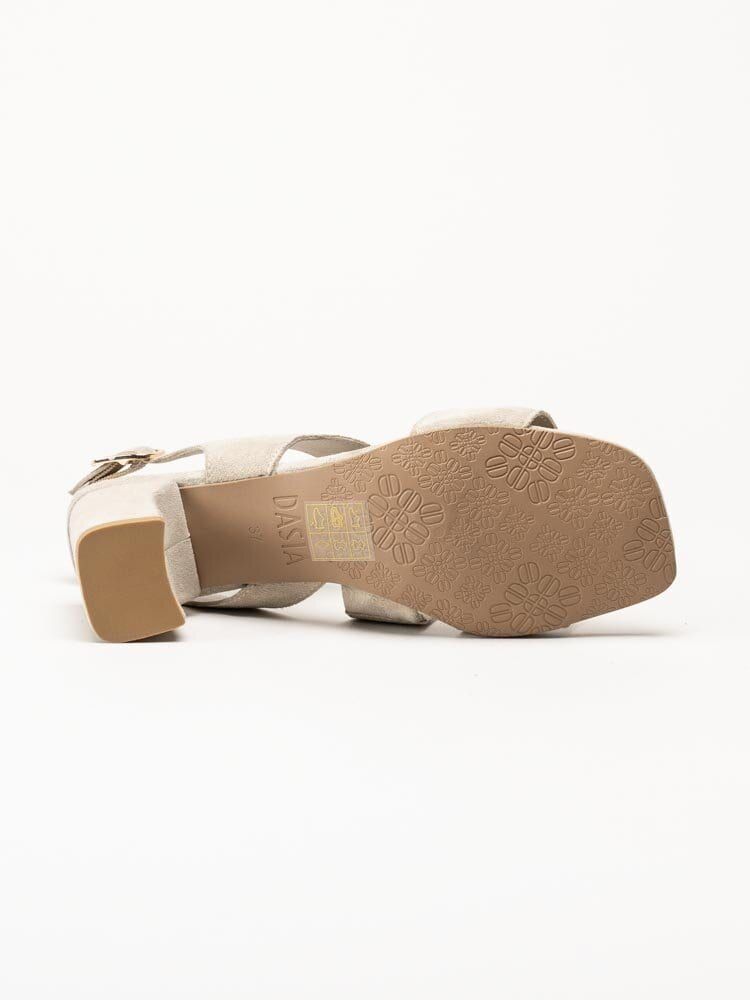 Dasia - Ginger - Beige sandaletter i mocka